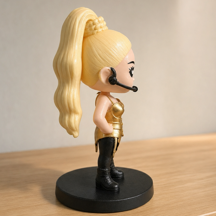 Blonde Ambition Inspired Figure 90s Pop Icon Chibi Tour Look | Handmade Collectible
