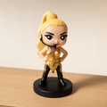 Blonde Ambition Inspired Figure 90s Pop Icon Chibi Tour Look | Handmade Collectible