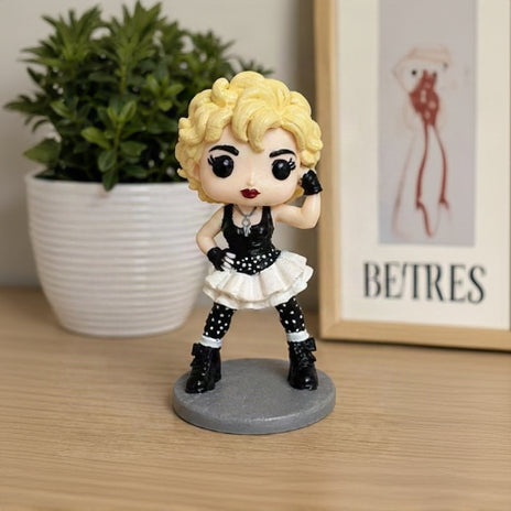 Nikki Finn Inspired Figure - 80s Pop Icon Handmade Collectible - Who's That Girl