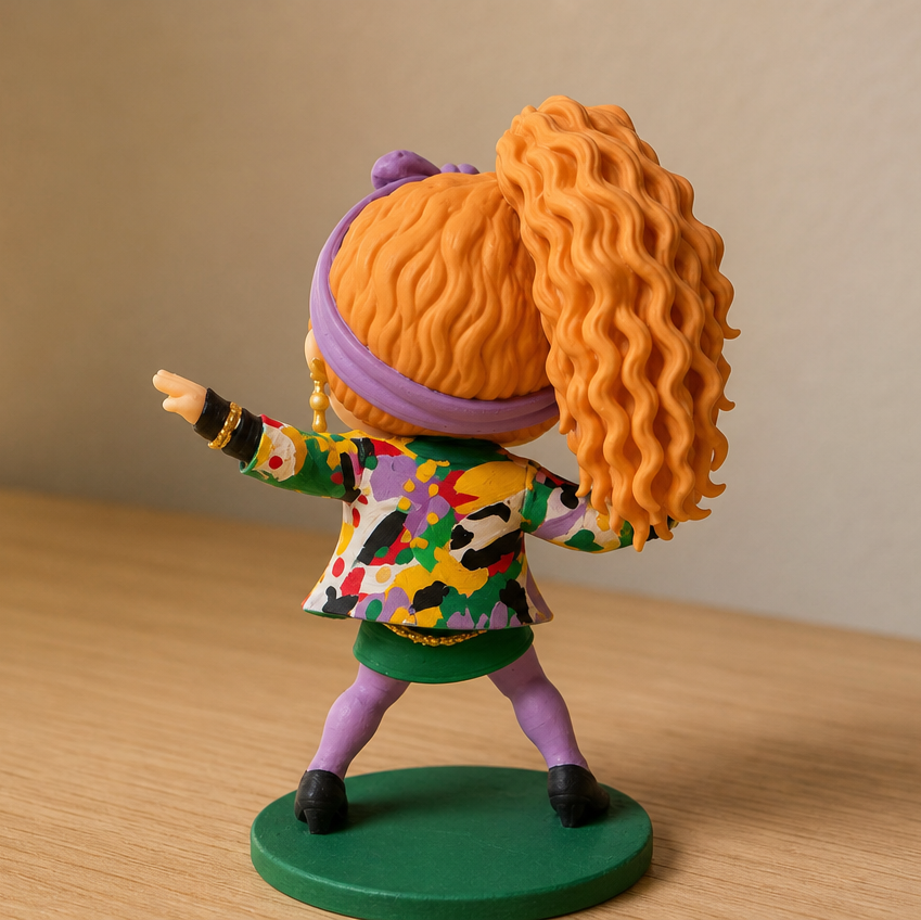 Madonna Dress you up Inspired Figure - 80s Pop Icon - Handmade Collectible