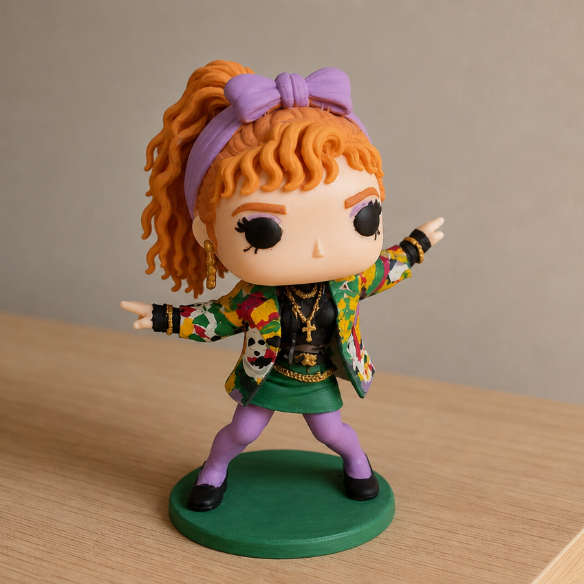 Madonna Dress you up Inspired Figure - 80s Pop Icon - Handmade Collectible