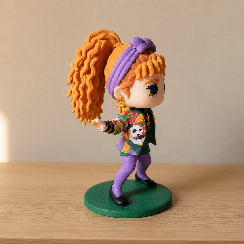 Madonna Dress you up Inspired Figure - 80s Pop Icon - Handmade Collectible
