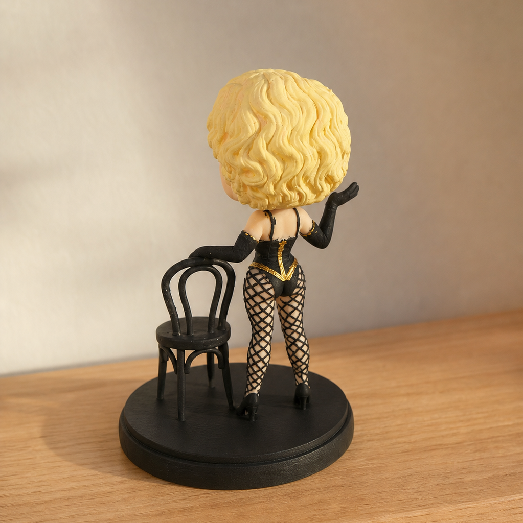 Madonna Open Your Heart Inspired Figure - 80s Pop Icon - Handmade Collectible