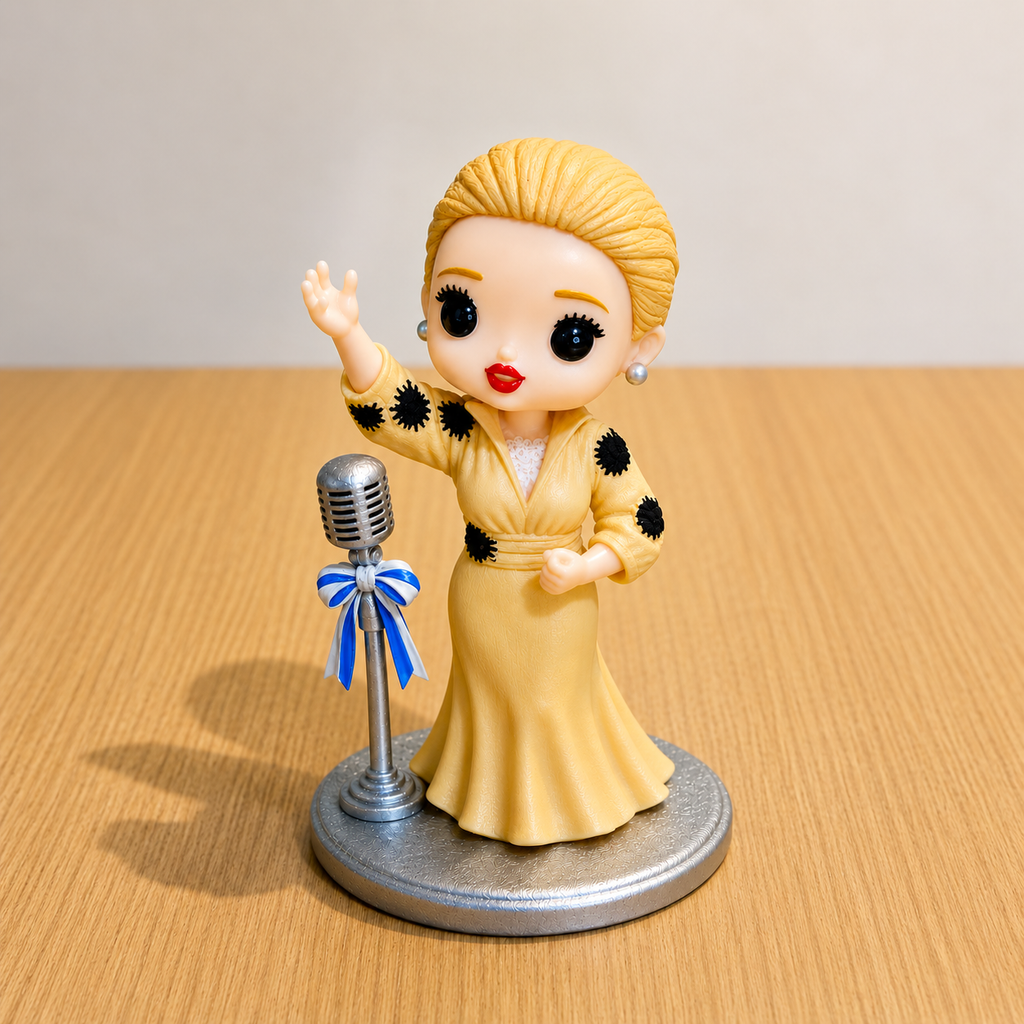 Madonna as Evita Inspired Figure | Golden-Era Film Icon pop | "Eva Peron" Look | Handmade Collectible