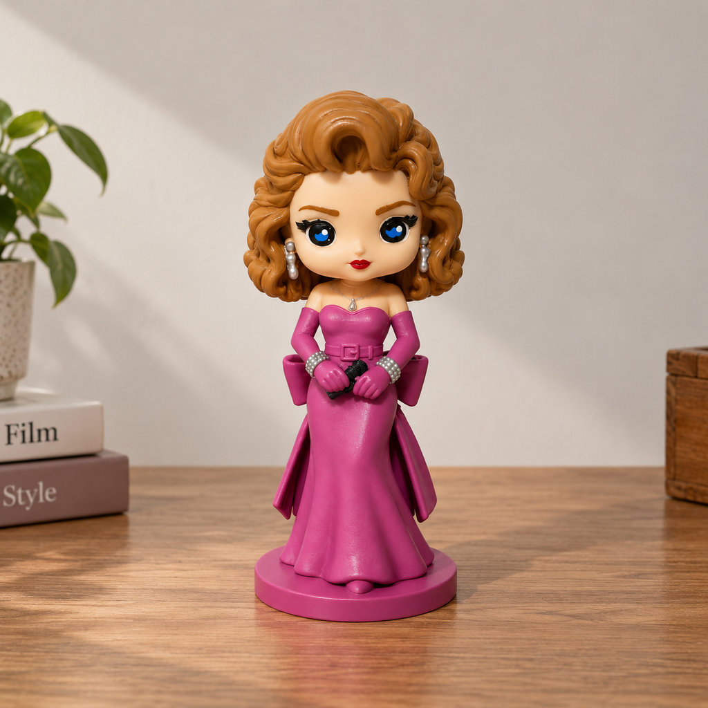 Madonna Material Girl Inspired Figure - 80s Pop Icon - Handmade Collectible